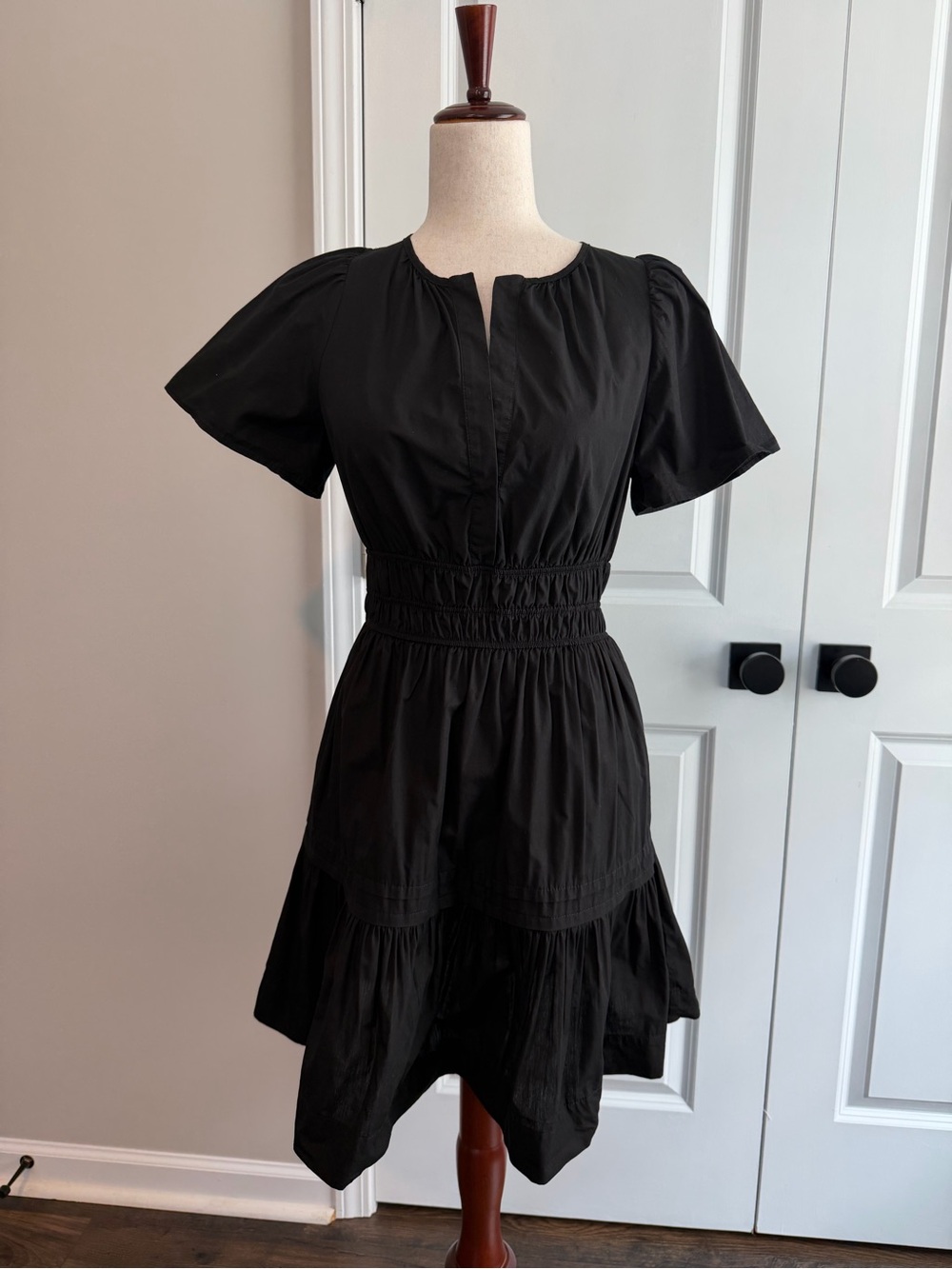 Anthropologie The Somerset Mini Dress Black Size XS